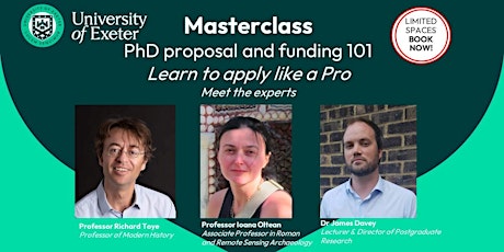 Masterclass - PhD proposal and funding 101