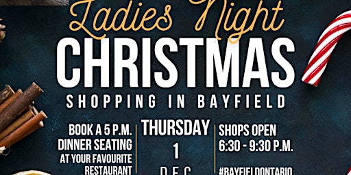 Ladies Night: Christmas Shopping in Bayfield