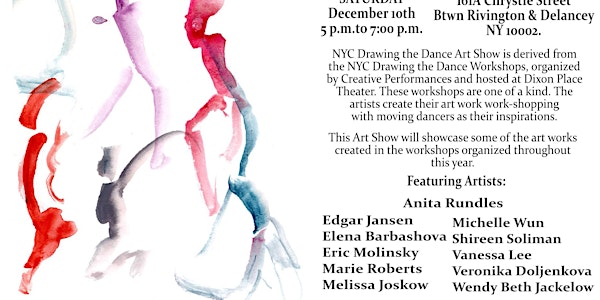 Opening Reception – NYC Drawing the Dance 2022 Art Show