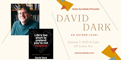 An Author Event featuring David Dark