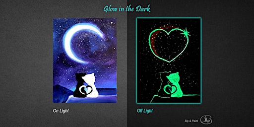 Sip and Paint (Glow in the Dark): Black and White (8pm Sat)