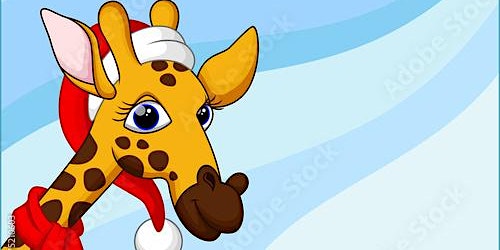 Paint Your Own Christmas Giraffe