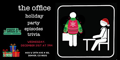 The Office Holiday Party Episodes Trivia at Greg’s Kitchen & Taphouse