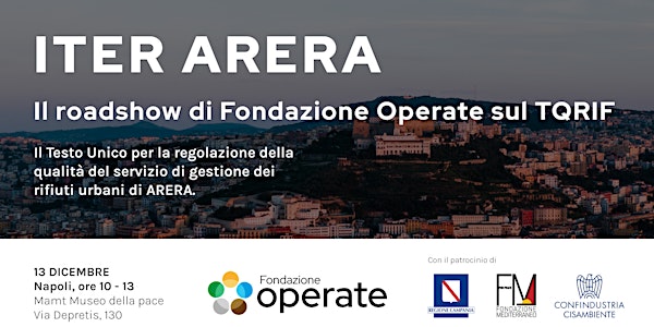ITER ARERA  a Napoli | Il TQRIF 15/22: gestione strategica dei rifiuti.
