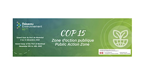 Inscription à la zone d'action publique de la COP15