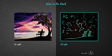 Sip and Paint (Glow in the Dark): Me Time(8pm Sat)