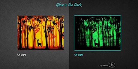 Sip and Paint (Glow in the Dark): Autumn Deer (2pm Sat)