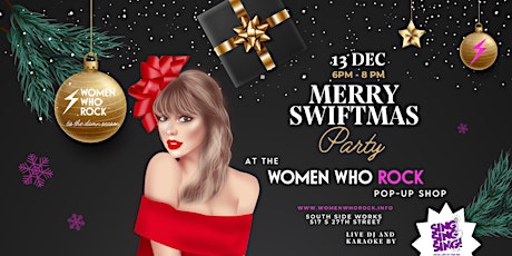 Swiftmas at the Women Who Rock Pop-Up Shop