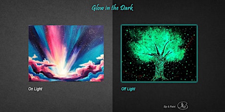 Sip and Paint (Glow in the Dark): Mystery Sky (2pm Sat)