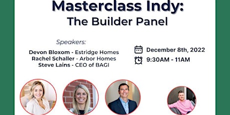 Masterclass Indy - The Builder Panel