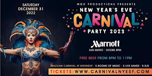 New Years Eve Carnival Party 2023 @ Marriott Hotel