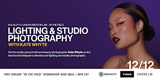 Lighting and Studio Photography with Kate Whyte