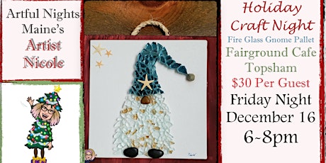 Create a Fire Glass Holiday Gnome at Fairground Cafe in Topsham