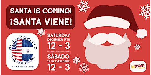Santa viene! Fotoas con Santa. Santa is coming! Photos with Santa.