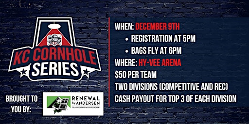 KC Cornhole Series Tournament at Hy-Vee Arena