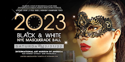 Black & White NYE Masquerade Ball 2023