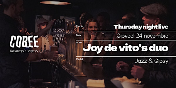 Joy de Vito's duo - Live at Cobee