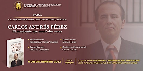 Libro: Carlos Andrés Pérez. El Presidente que murió dos veces.