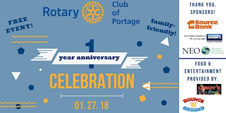 Portage Rotary's 1 Year Anniversary Celebration! primary image
