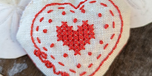 Online Technique Taster: Redwork Heart with Margaret Timbrell