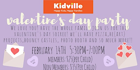 Kidville Valentine's Day Party primary image