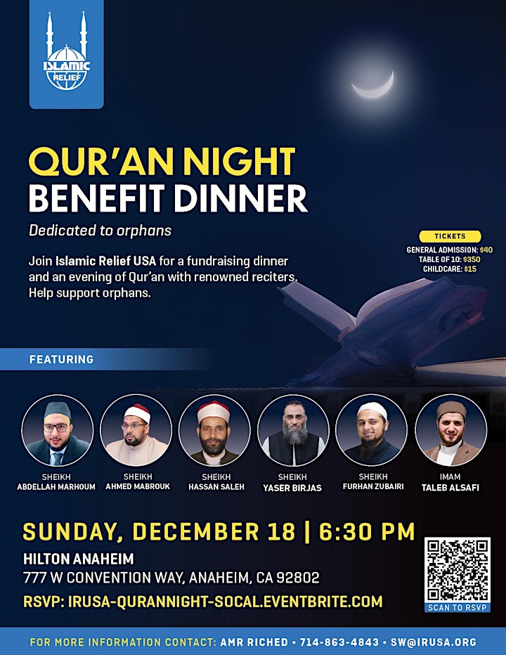 Quran Night Benefit Dinner -  Anaheim image