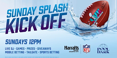 NFL Sunday Splash Pool Party - Harrahs AC Daylife