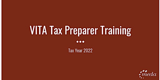 MEDA VITA- Tax Volunteer Training (IN PERSON)12/10