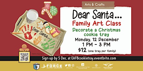 EAFB Family Art Class Cookie Tray