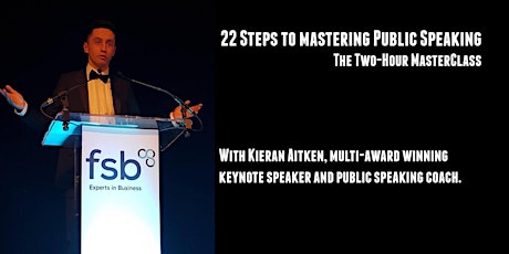 The 22 Steps to Mastering Public Speaking - Edinburgh  primary image