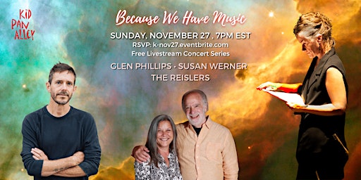 Livestream--Glen Phillips, Susan Werner, Paul and Cheryl Reisler