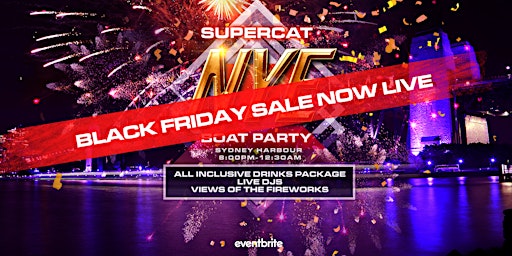 Supercat - New Year's Eve - Boat Party **BLACK FRIDAY SALE IS LIVE**
