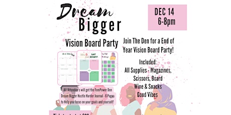 Dream Bigger Vision Board Night