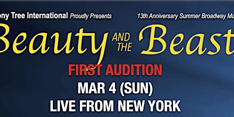 Broadway Musical "Beauty and the Beast" Audition primary image