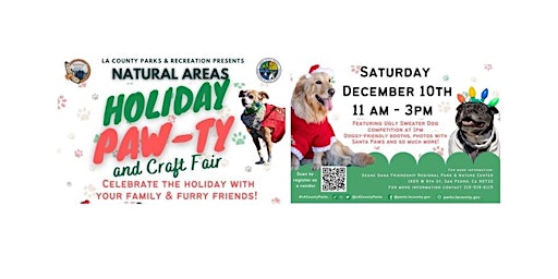 CALL FOR ARTISTS & VENDORS for 2022 Holiday Paw-ty and  Artists Craft Fair