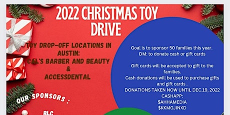 3rd Annual Christmas Toy Drive -2022 SIGN-UP HERE