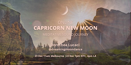 ONLINE: Capricorn New Moon Meditative Sound Journey