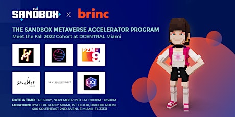 The Sandbox Metaverse Accelerator - Breakout Session at DCENTRAL Miami