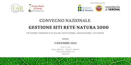 Convegno Nazionale - Gestione Siti Rete Natura 2000