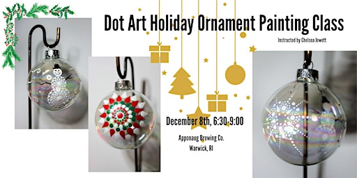Dot Art Holiday Ornament Painting Class