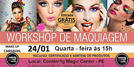 Imagem principal do evento WORKSHOP DE MAQUIAGEM GRÁTIS 