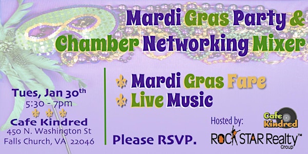 Mardi Gras Party & Chamber Networking Mixer