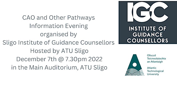 CAO and Other Pathways Information Evening for Parents/Guardians
