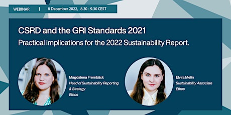 CSRD & GRI Standards 2021 – Implications for the 2022 Sustainability Report