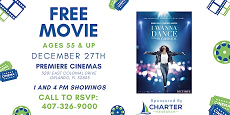 FREE MOVIE: 55 & Up - "I Wanna Dance With Somebody" at Premiere Cinema