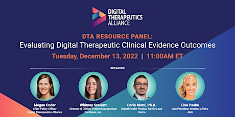 Resource Panel: Evaluating Digital Therapeutic Clinical Evidence Outcomes