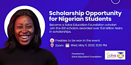 Scholarship Opportuniy for Nigerian Students | Virtual Information Session