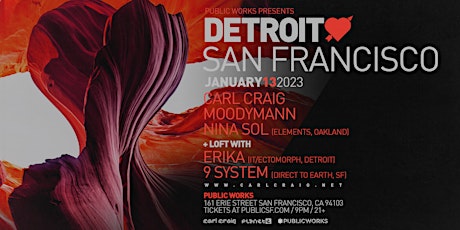Detroit Love w/ Carl Craig & Moodymann presented by Public Works