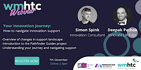 WMHTC Webinar- Your Innovation Journey:  How to navigate Innovation support