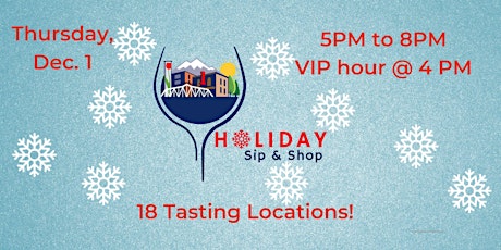 2022 Downtown Mount Vernon Holiday Sip and Shop primary image